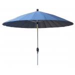 Shanghai Crank & Tilt Polyester Umbrella (2.6m/Charcoal)
