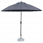 Beijing Crank & Tilt Polyester Umbrella (2.7m/Black)