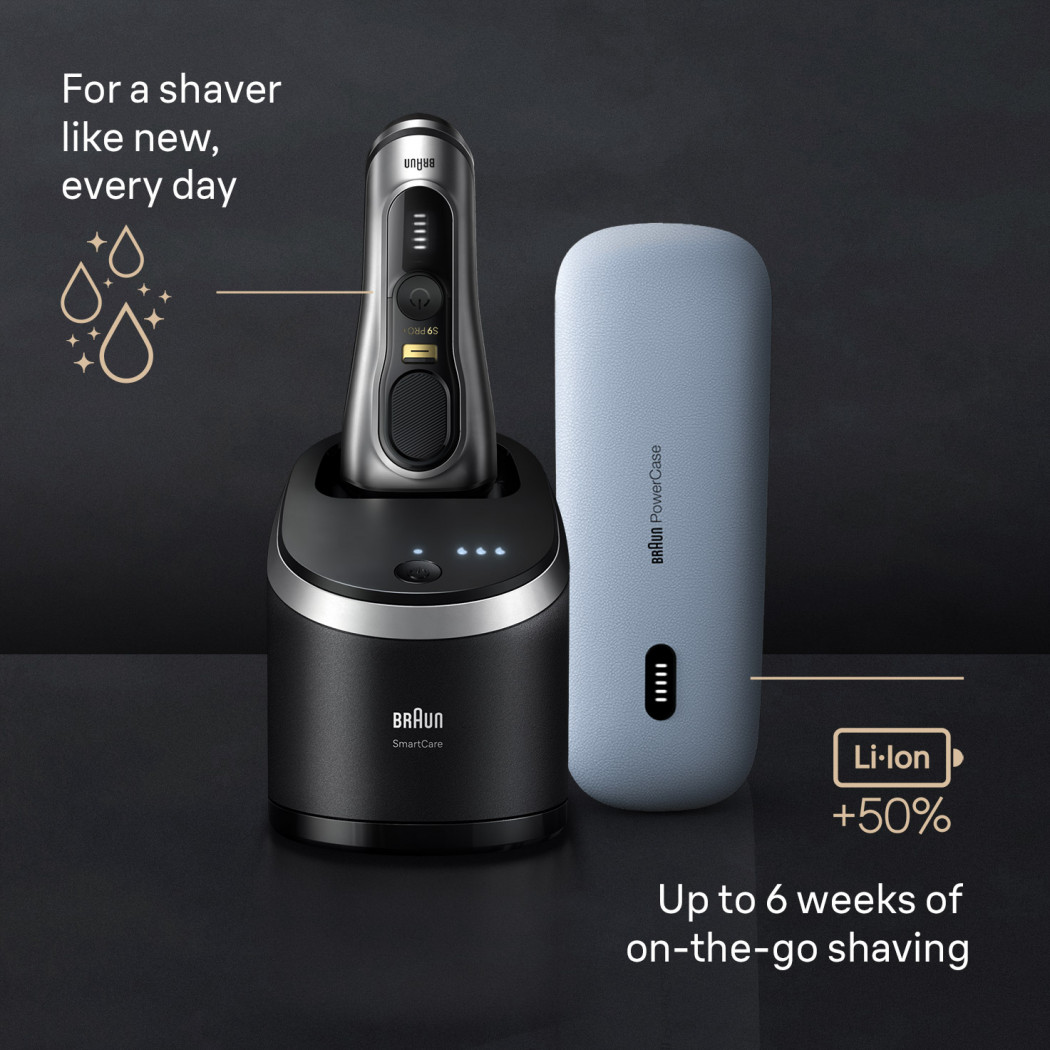 Braun Series 9 Pro+ Shaver with 6-in-1 SmartCare Center & PowerCase