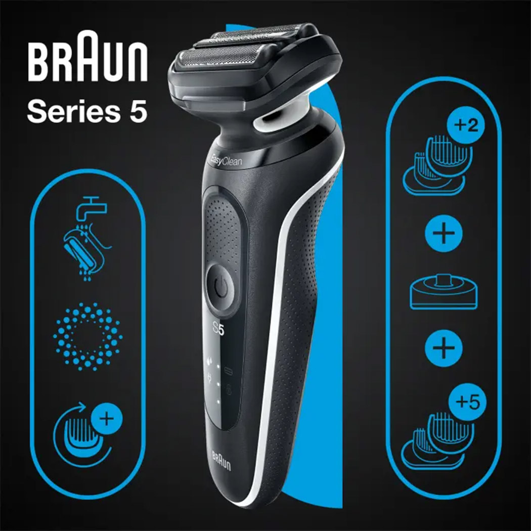 Braun Series 5 Wet & Dry Shaver with Charging Stand