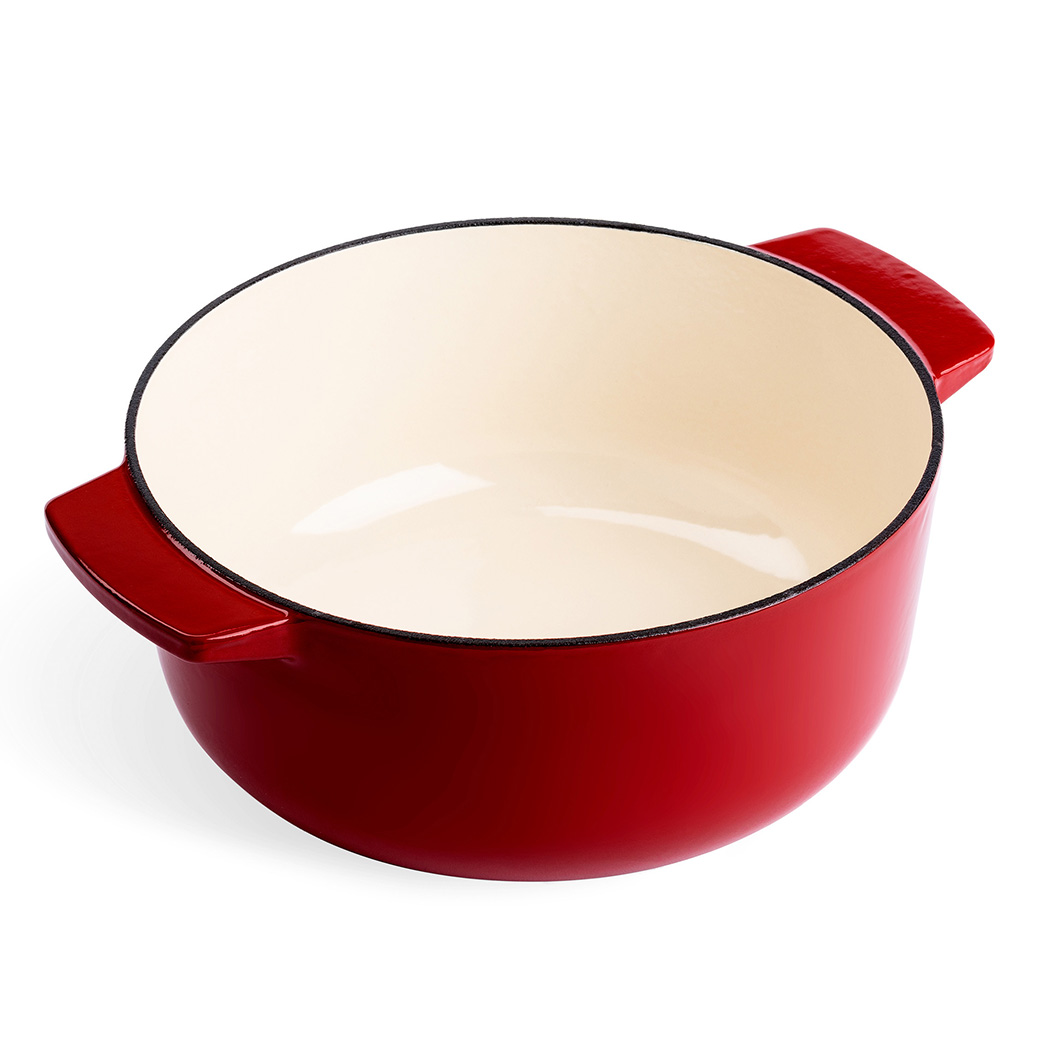 KitchenAid Covered Round Casserole 26cm (Empire Red)