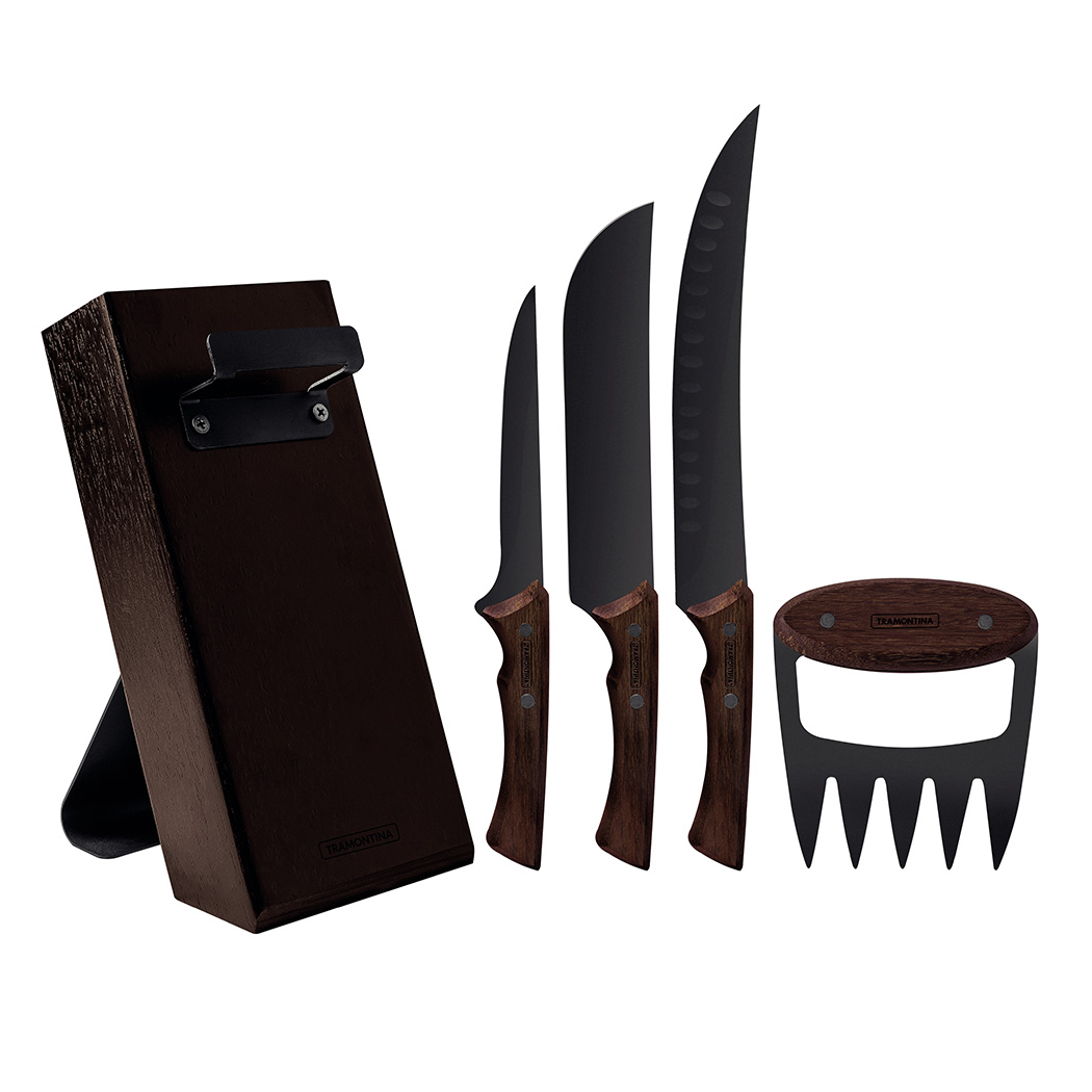 Tramontina Churrasco Black Barbecue Set 5 Piece