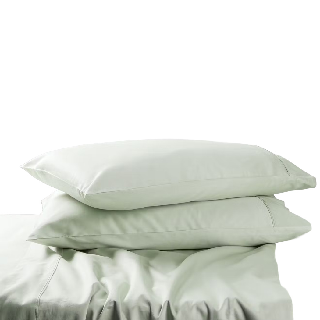 Top Drawer 300TC 100% Cotton Sateen Sheet Set - Queen 45cm (Sage)