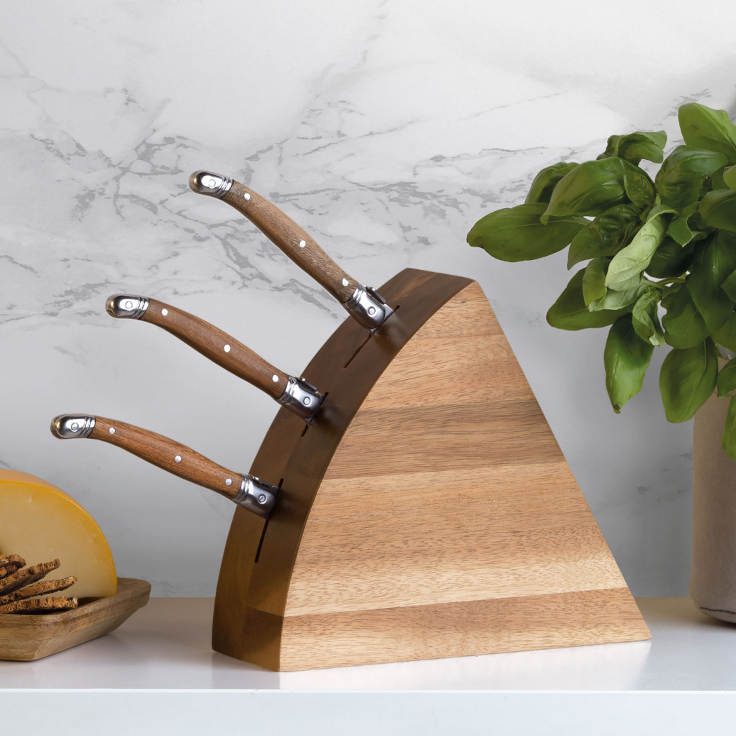 Po 'di fame Wedge Cheese Knife Block Set