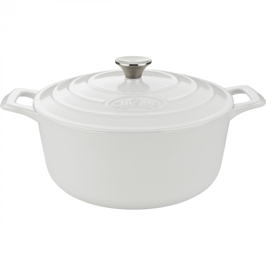 La Cuisine Round Casserole 24cm (White)