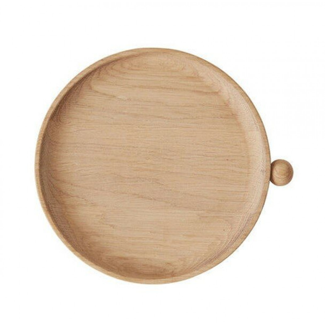OYOY Inka Wood Tray (Round/Nature)