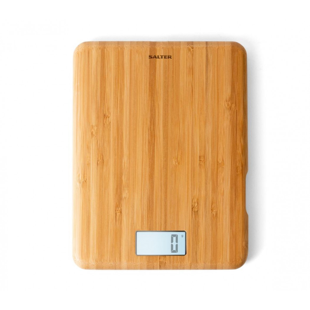 Salter Eco Bamboo Rechargeable Electronic Kitchen Scale