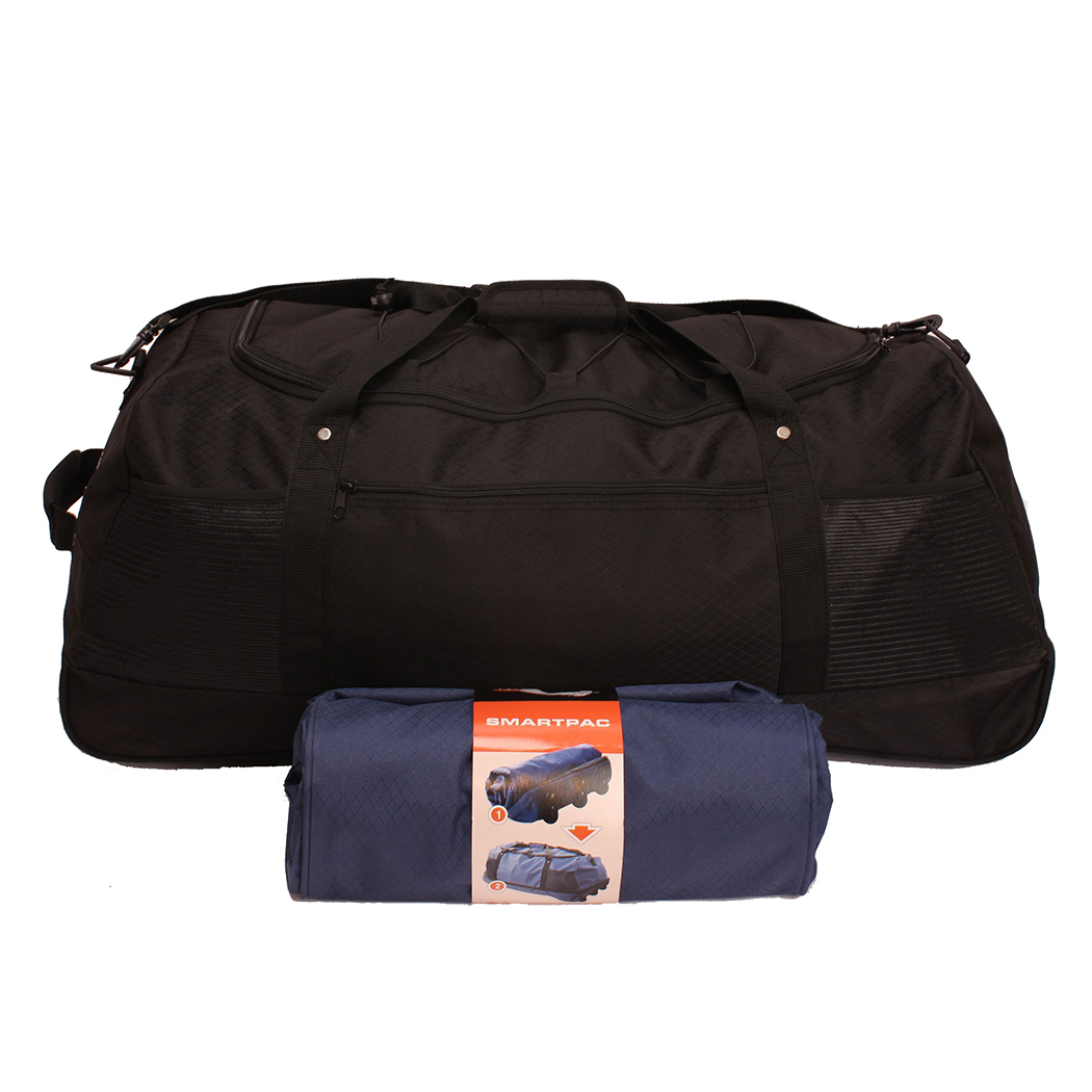 Voyager Foldaway Wheeled Duffle Bag (Black)