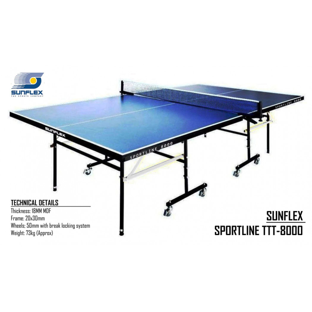 Sunflex Table Tennis Table 8000 & Set