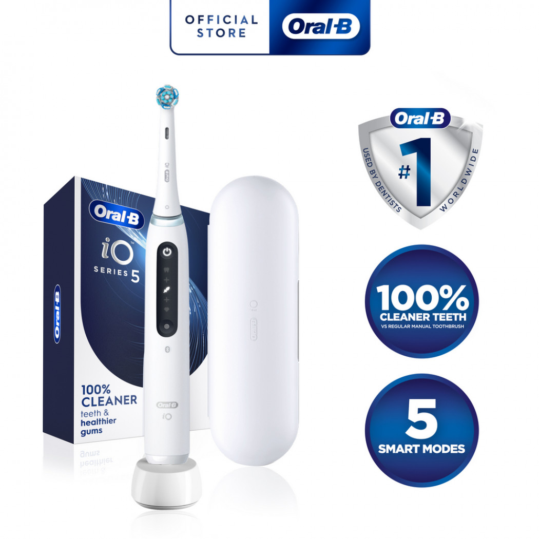 Oral-B iO 5 Series Rechargeable Toothbrush (White)