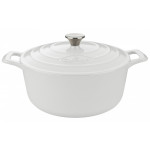 La Cuisine Round Casserole 6L (White)