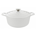 La Cuisine Round Casserole 4.75L/26cm (White)