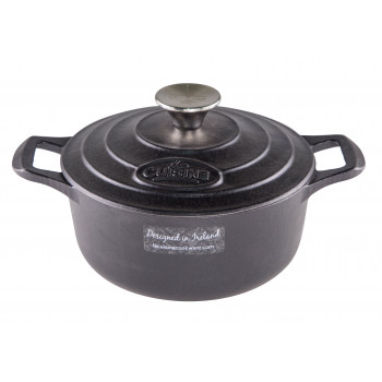 La Cuisine Round Casserole 1.75L (Matte Black)