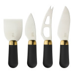 Taylors Brooklyn Brass 4pc Cheese Knife Set