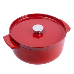 KitchenAid Covered Round Casserole 26cm (Empire Red)