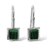 Fabuleux Vous La Stele Malachite Earrings (Petite)