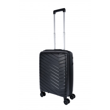 Voyager Taupo Spinner Cabin Suitcase (50cm/Black)